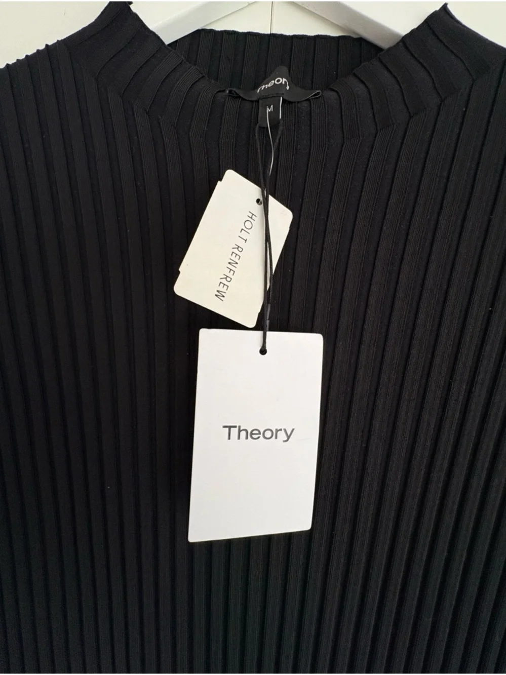 THEORY Compact Ribbed Midi Dress - Picture 6 of 11